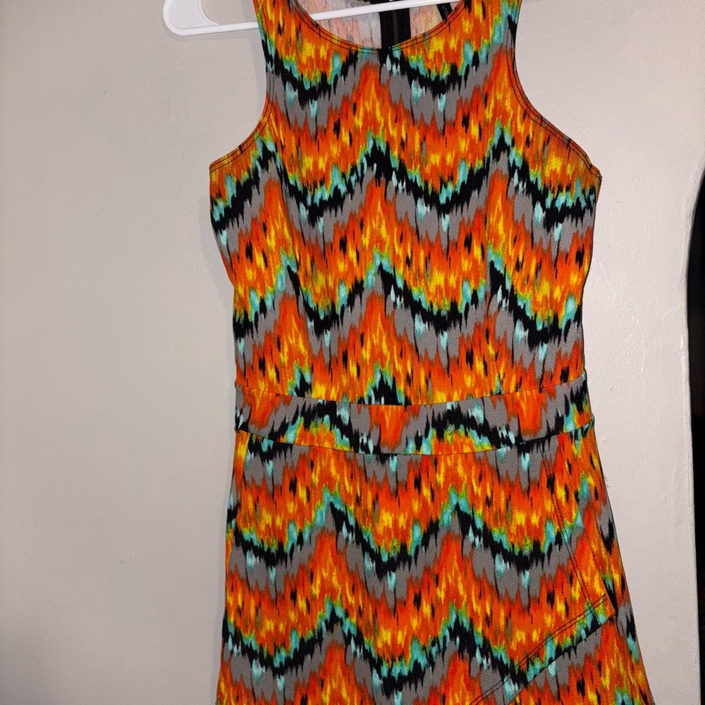 Vibrant Zigzag Pattern romper